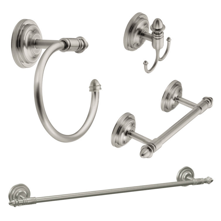 Moen Stockton 4 Piece Bathroom Hardware Set Wayfair.ca